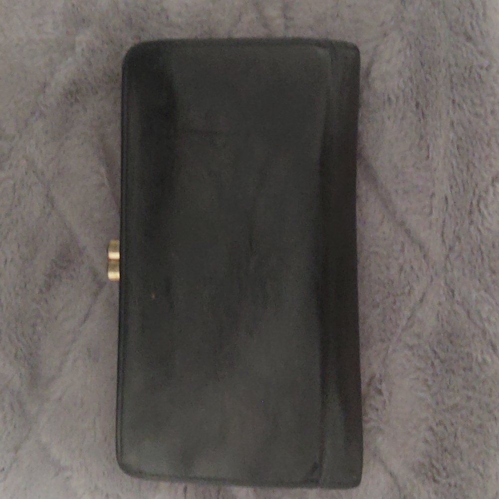 Coach Vintage Black Leather Checkbook Wallet - Picture 4 of 12